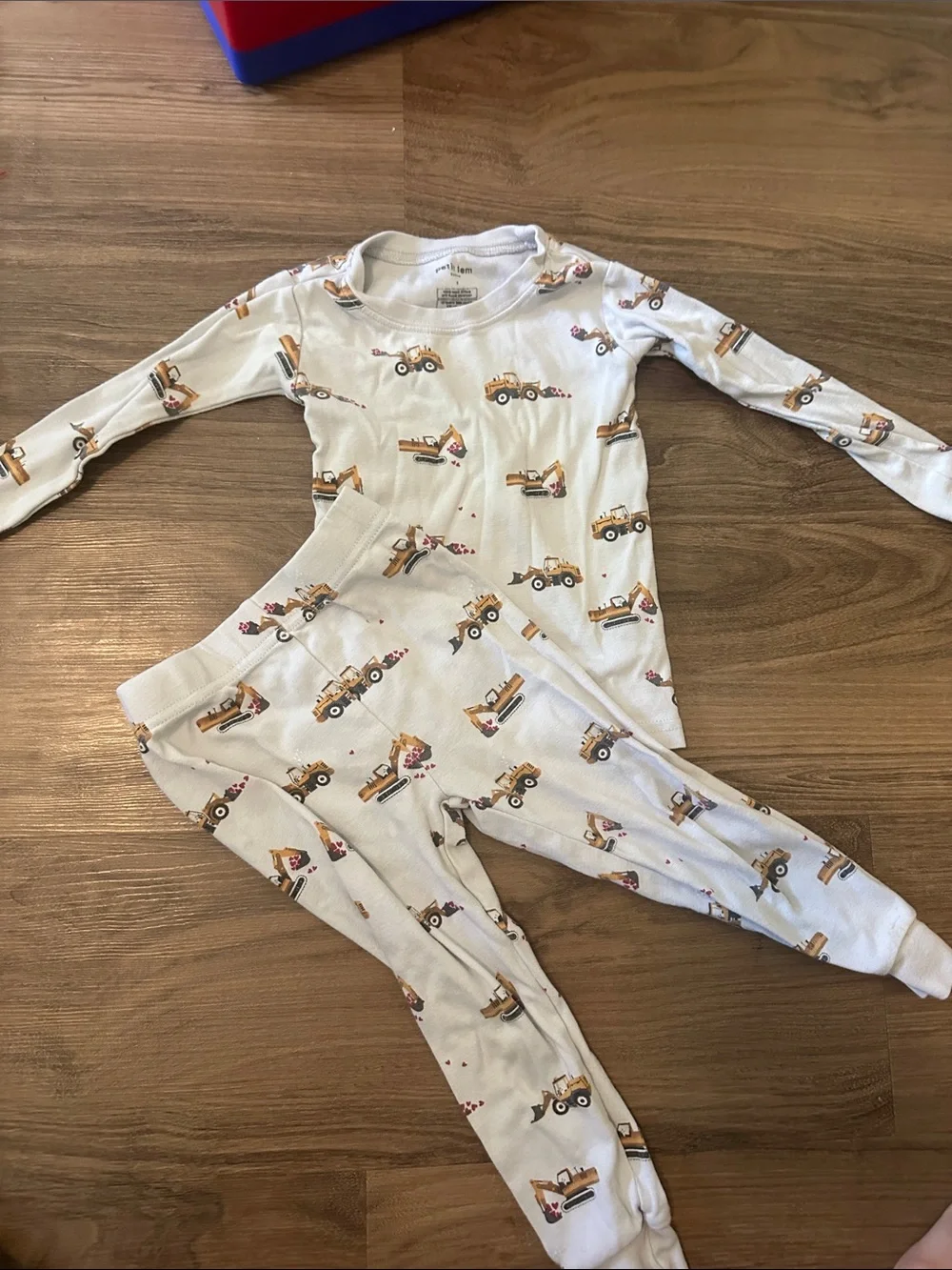 Petit Lem Kids Construction Pajama Set 3T